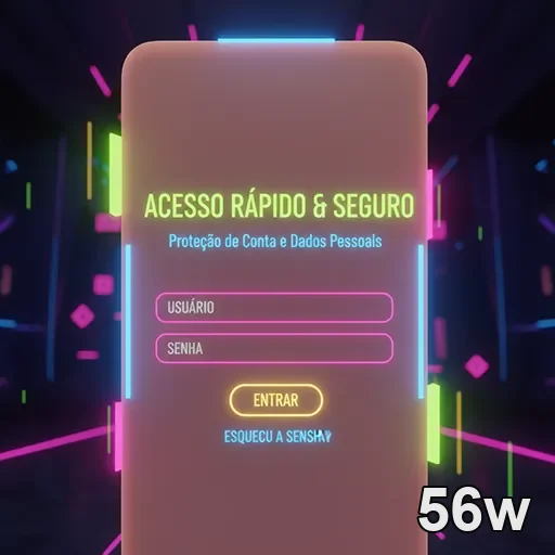 Ilustração de Explore slots e jogos ao vivo com a 56w