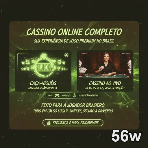 Ilustração de Acesse o cassino online 56w com segurança e rapidez